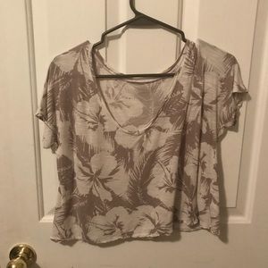 Aeropostale floral crop top